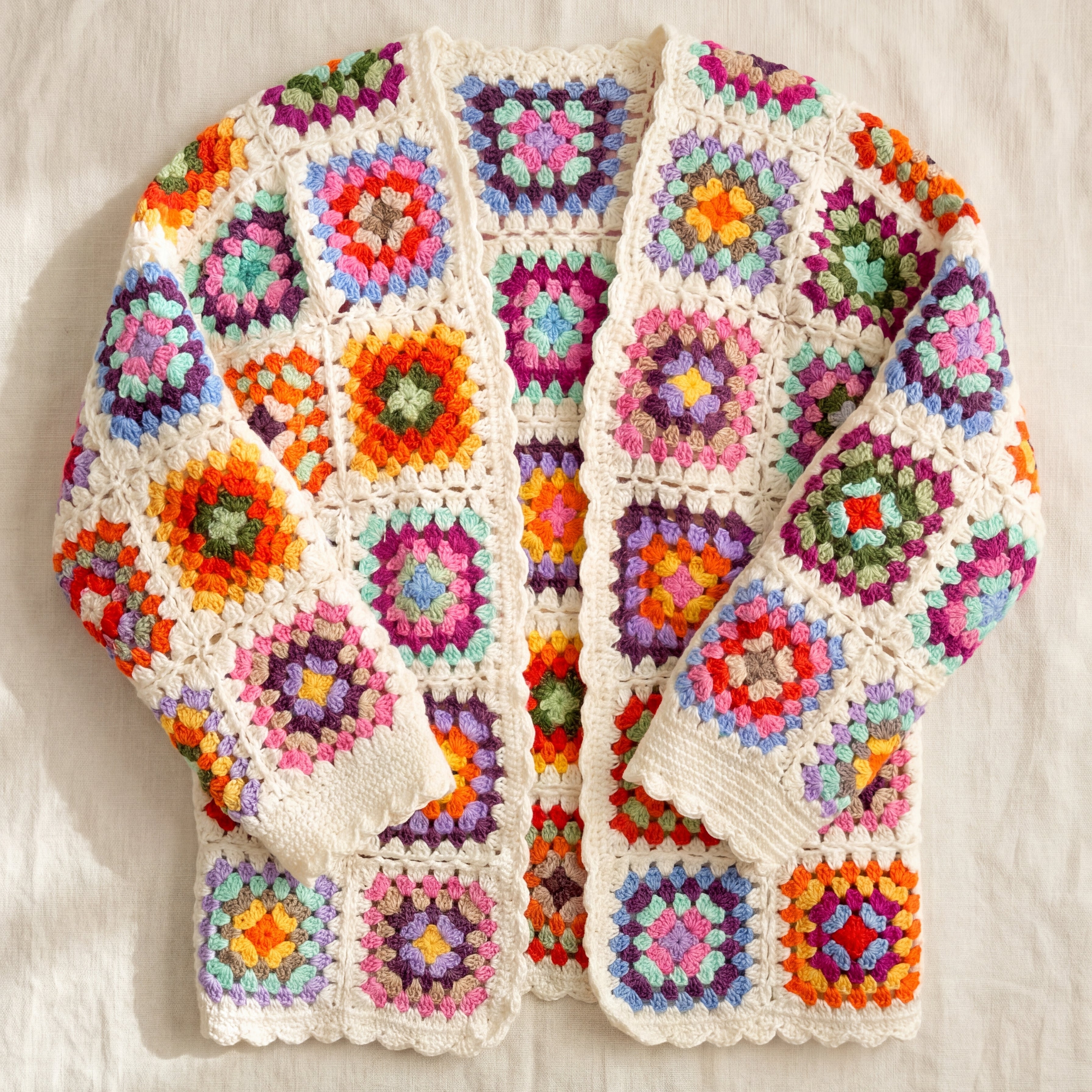 The Glow hand-crocheted cardigan by Ana Chic