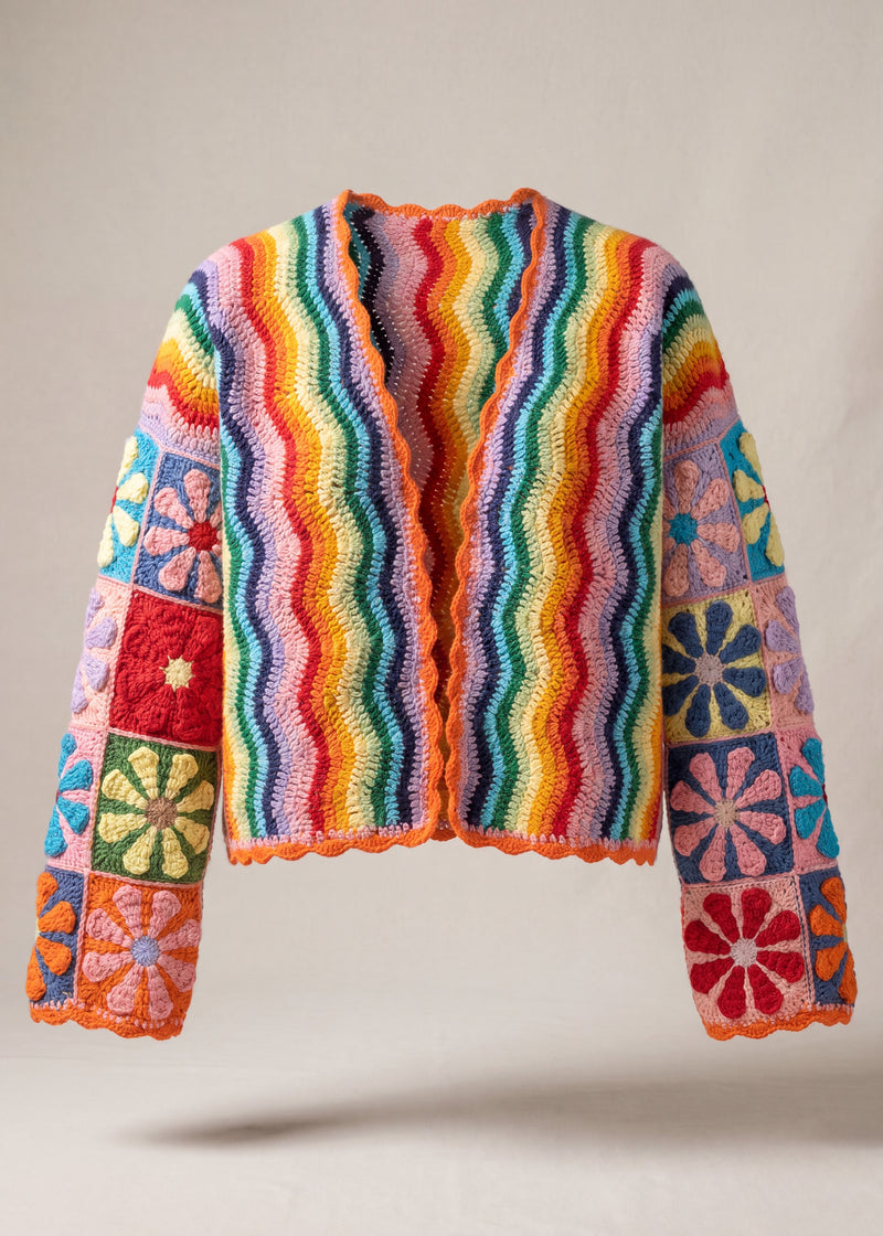 Handmade organic cotton crochet vest by Ana Chic