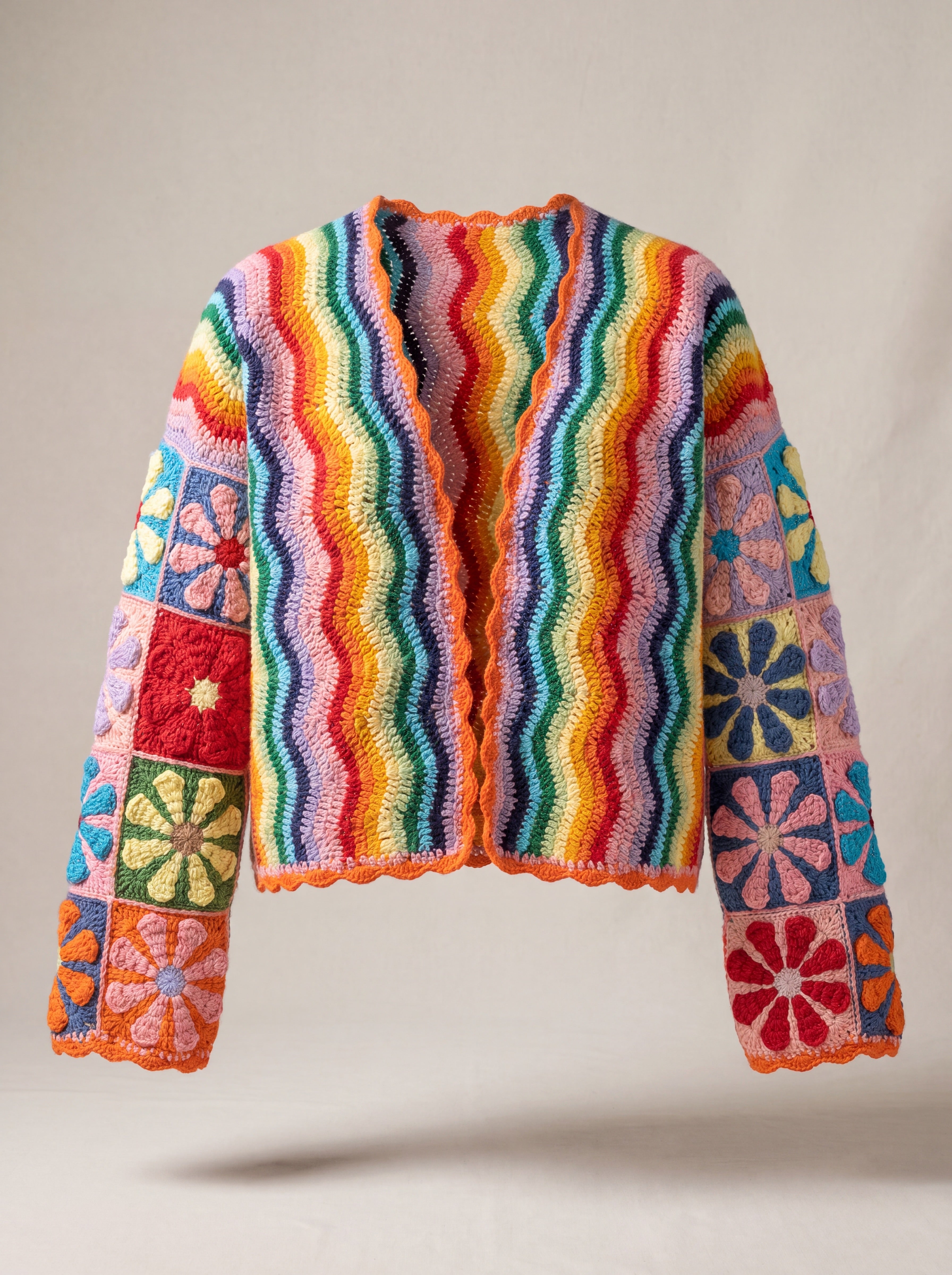 Handmade organic cotton crochet vest by Ana Chic