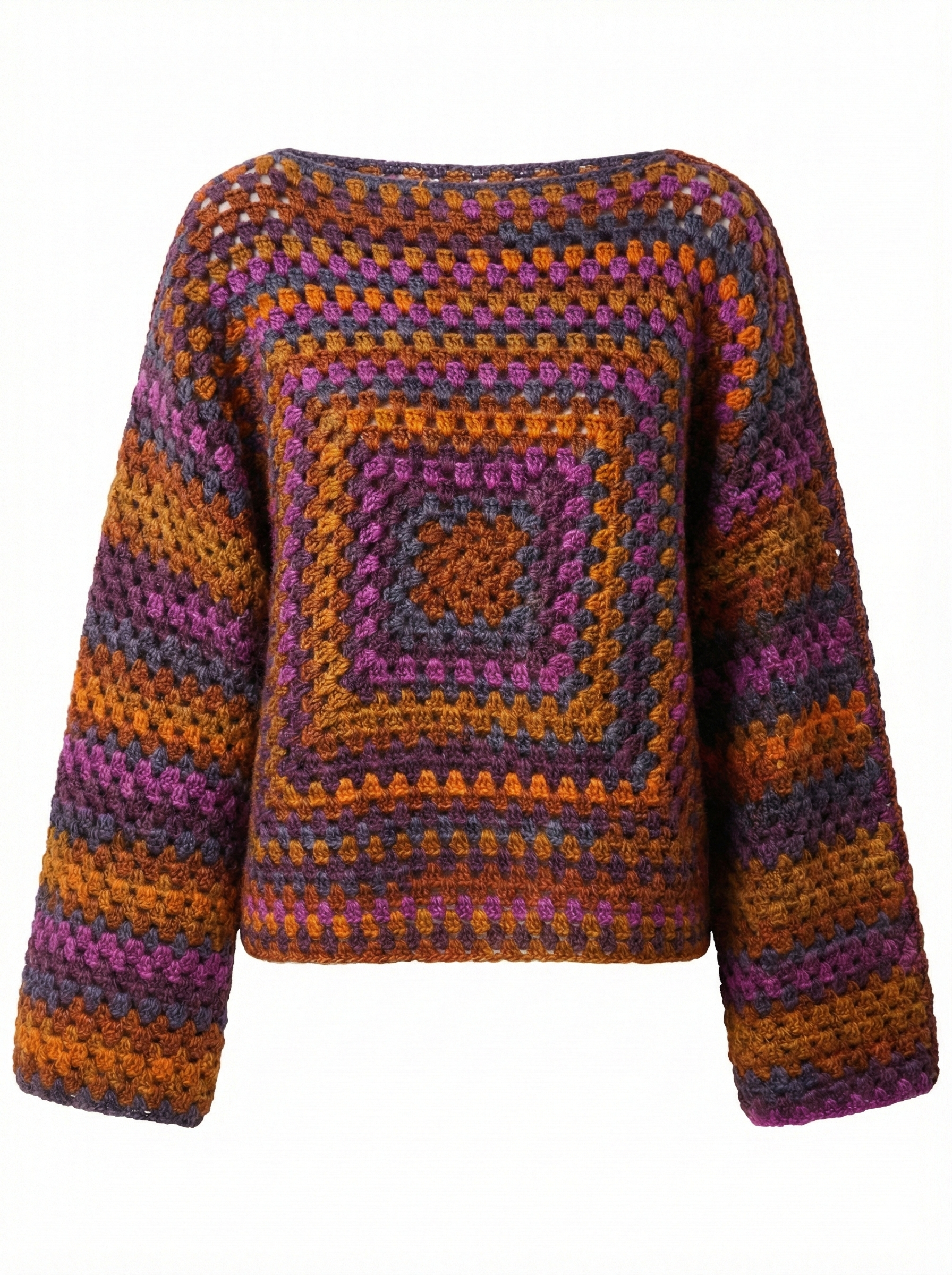Autumn – Chunky Wool Crochet Jumper — handmade chunky wool crochet jumper by Ana Chic