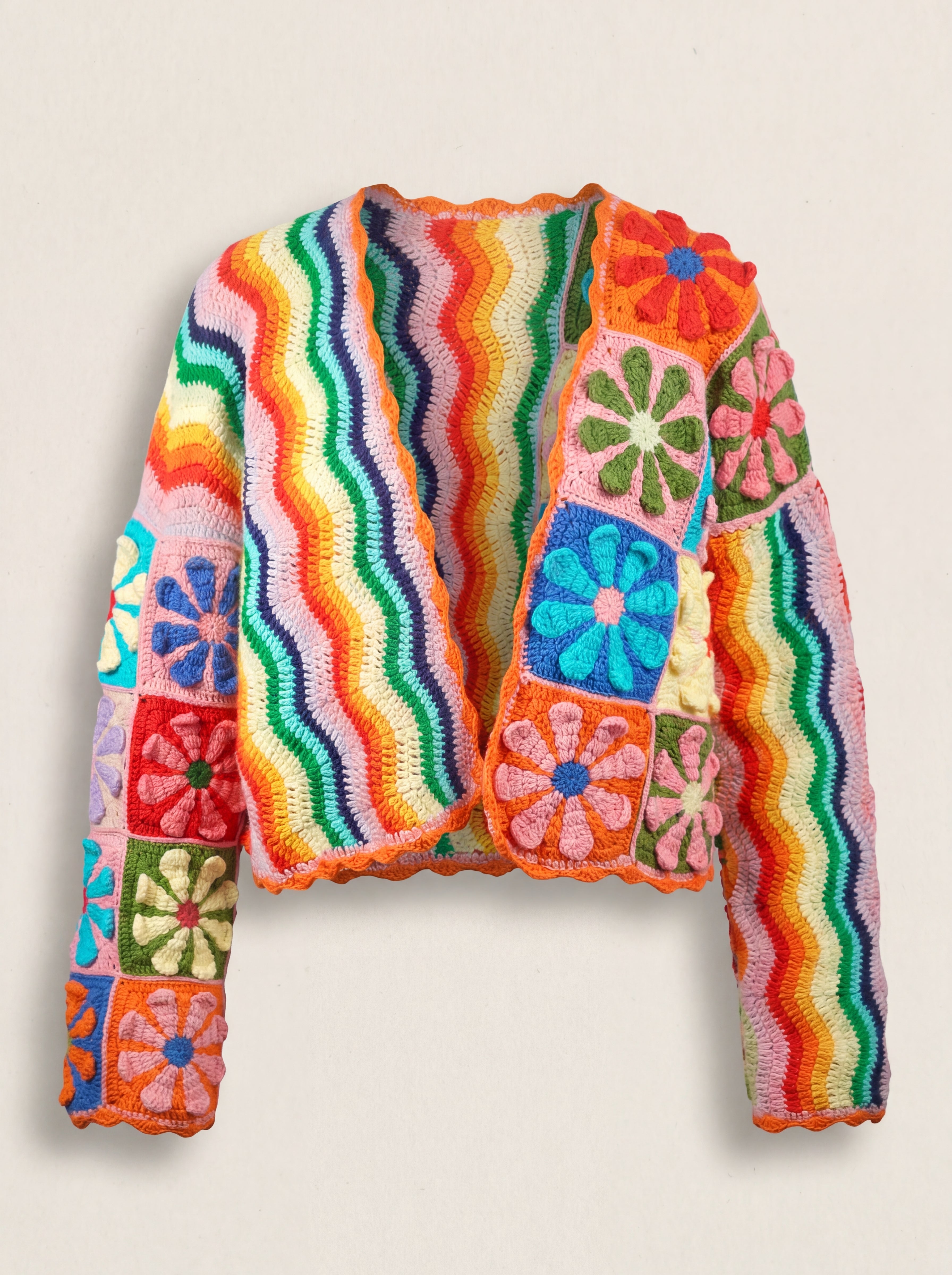 Handmade organic cotton cardigan by Ana Chic