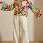 Flower jumper — handmade organic cotton crochet jumper by Ana Chic, detail 3