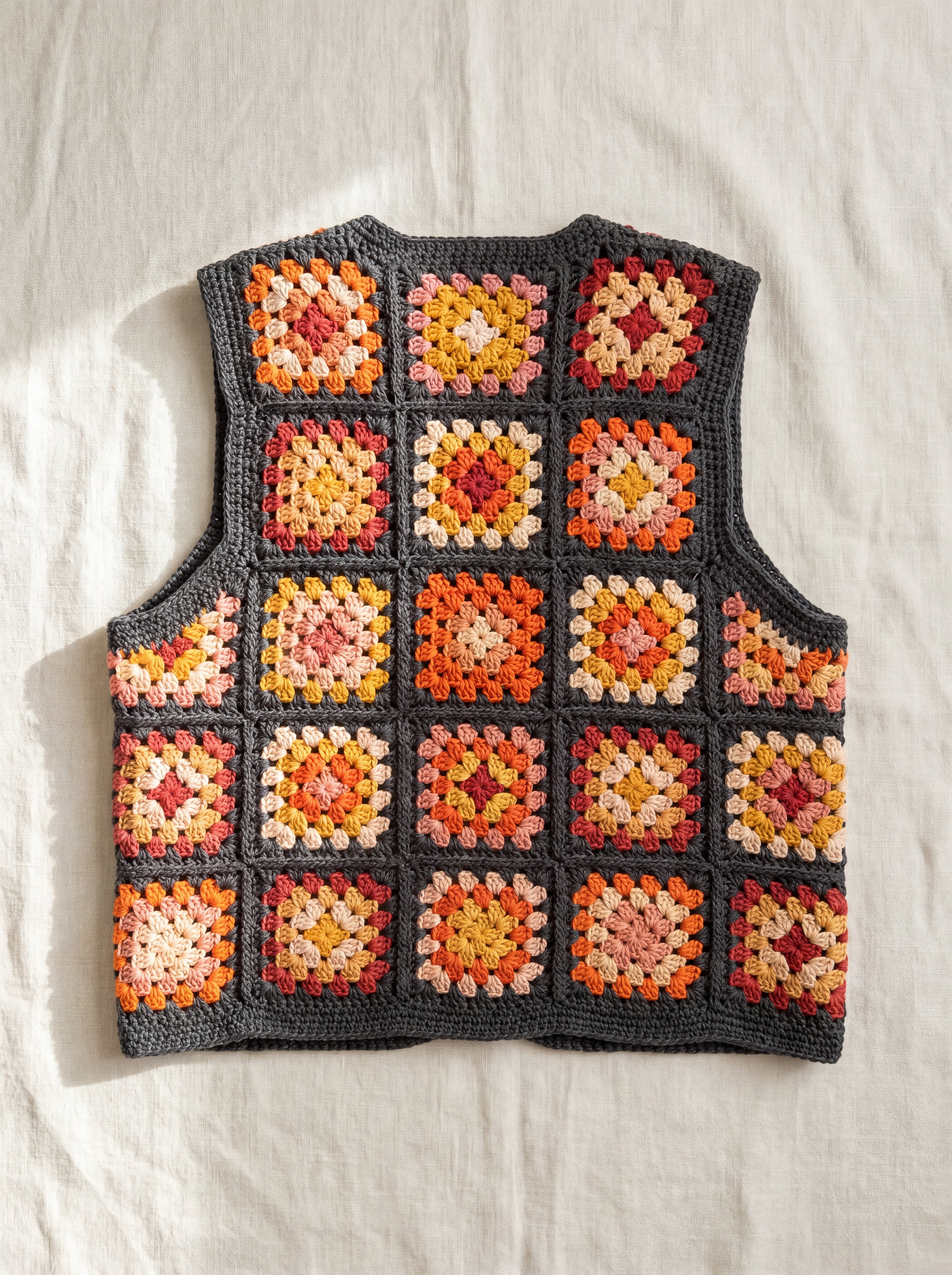 Handmade organic cotton vest by Ana Chic