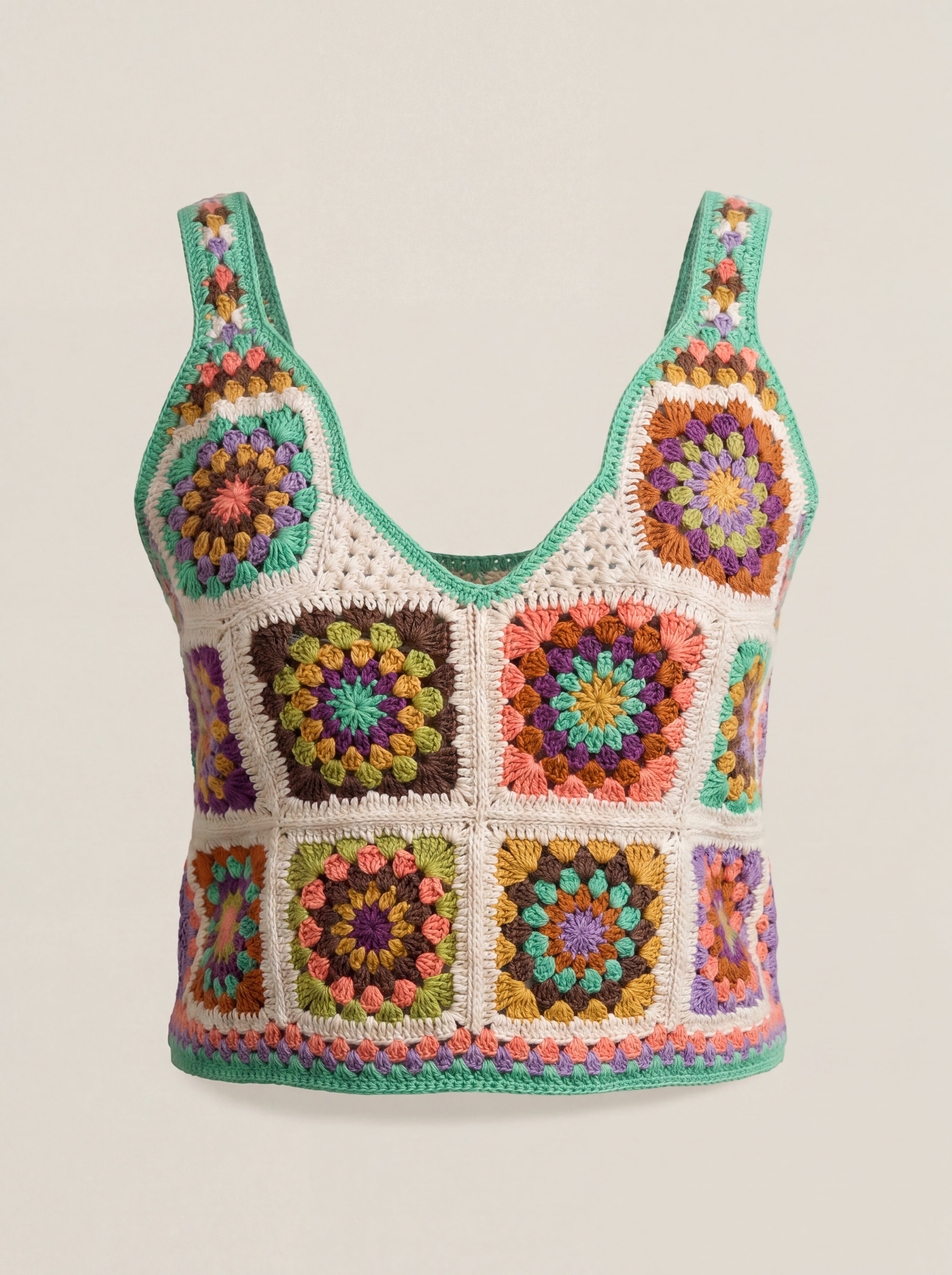 Handmade organic cotton crochet top by Ana Chic