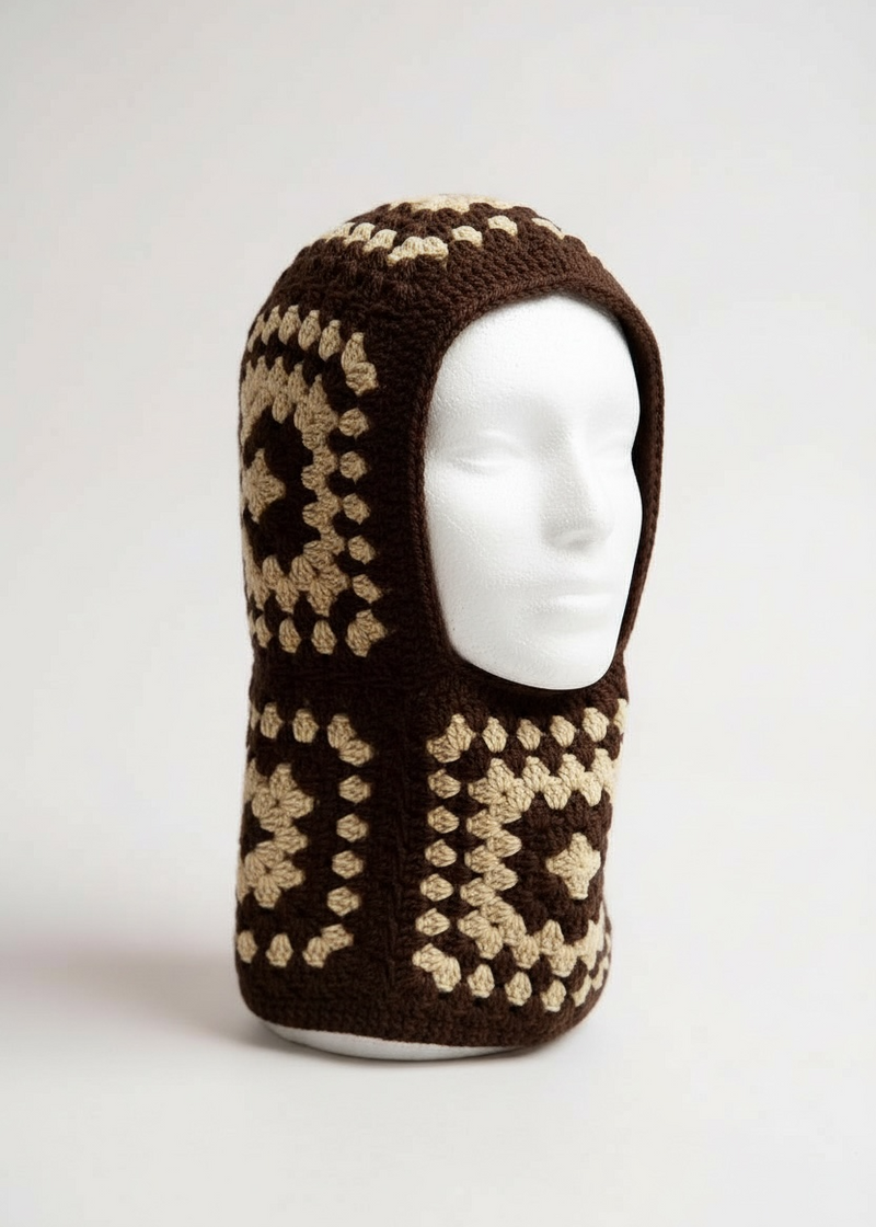 Balaclava — handmade organic cotton crochet balaclava by Ana Chic