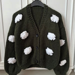 Handmade Cardigan by Ana Chic - Sheep
