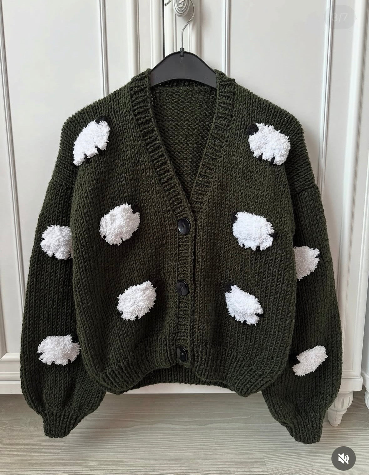 Handmade Cardigan by Ana Chic - Sheep