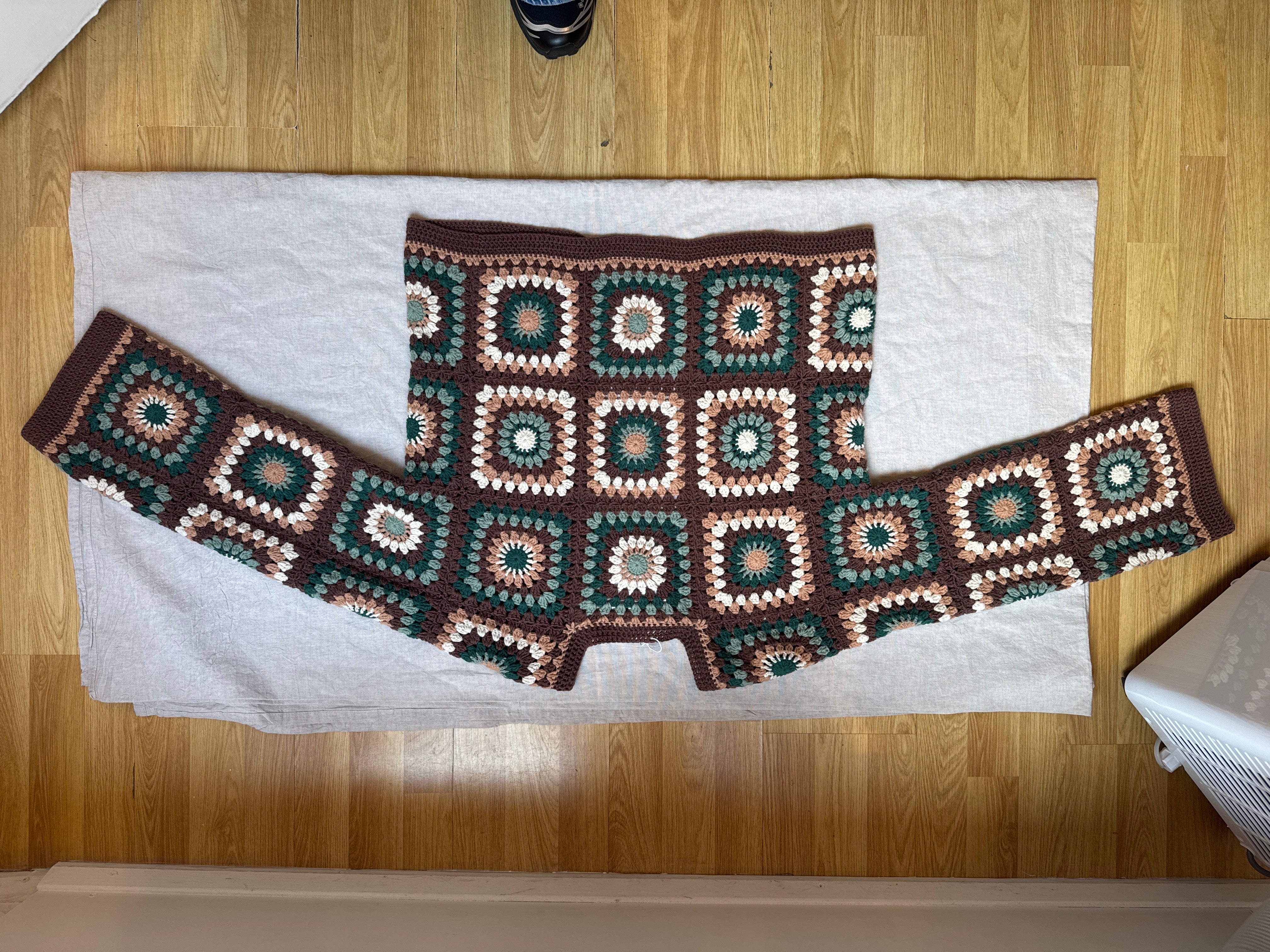 Handmade Cardigan by Ana Chic - Boho Mosaic black