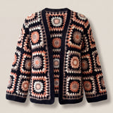 Handmade organic cotton crochet cardigan by Ana Chic
