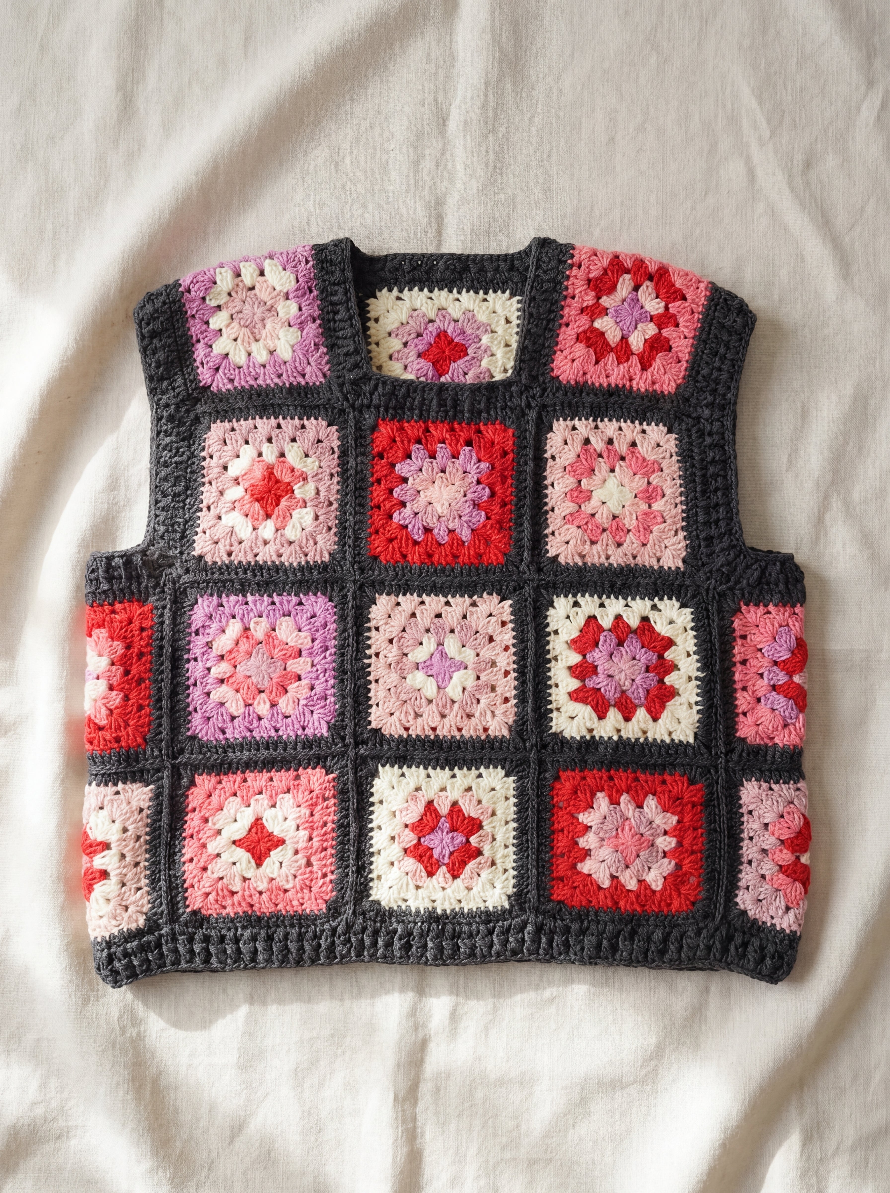 Handmade organic cotton vest by Ana Chic