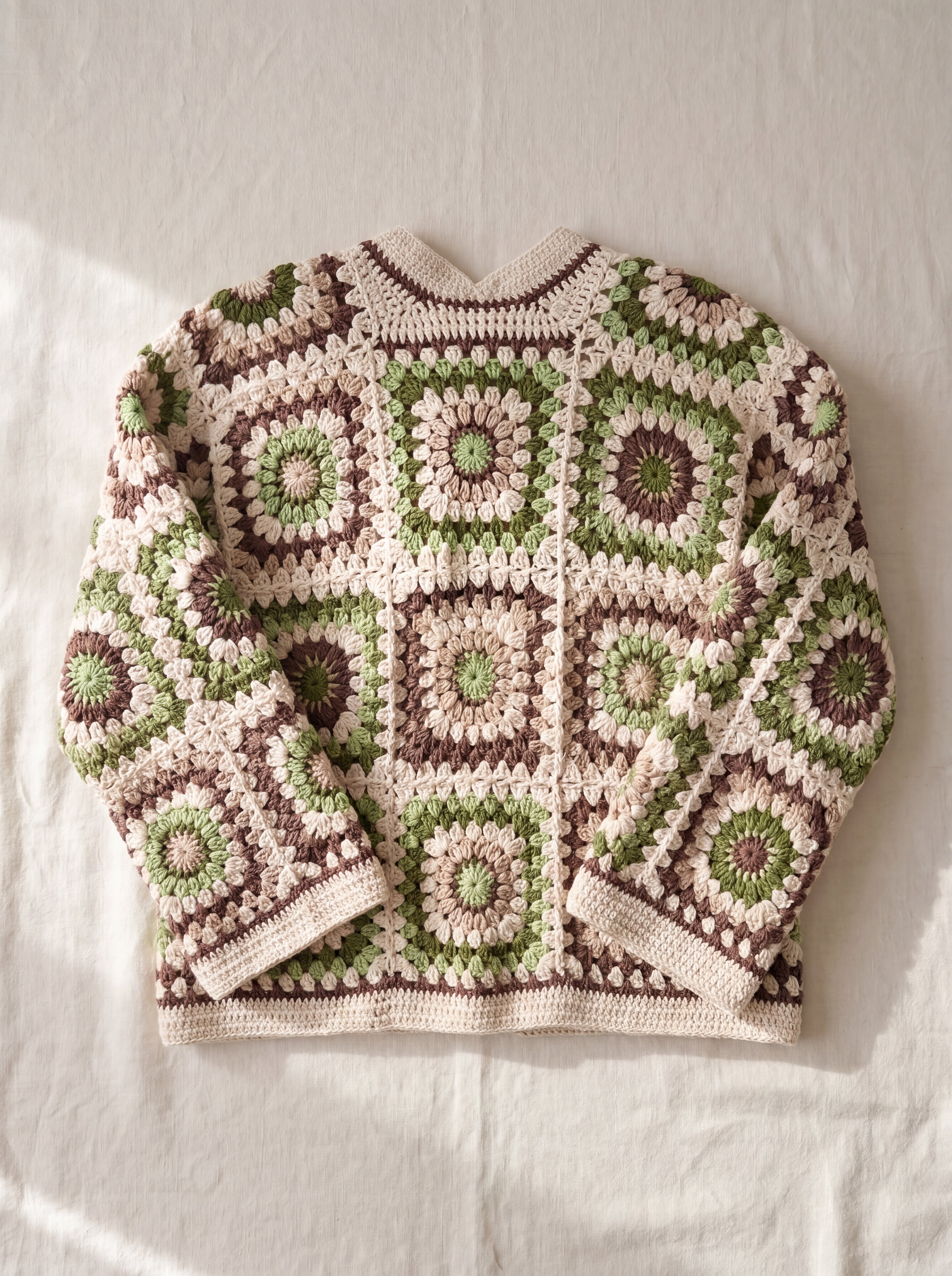 Handmade organic cotton cardigan by Ana Chic
