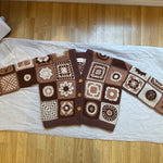 Handmade Cardigan by Ana Chic - Leyla mandala cardigan brown