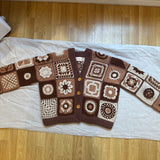 Leyla mandala cardigan brown