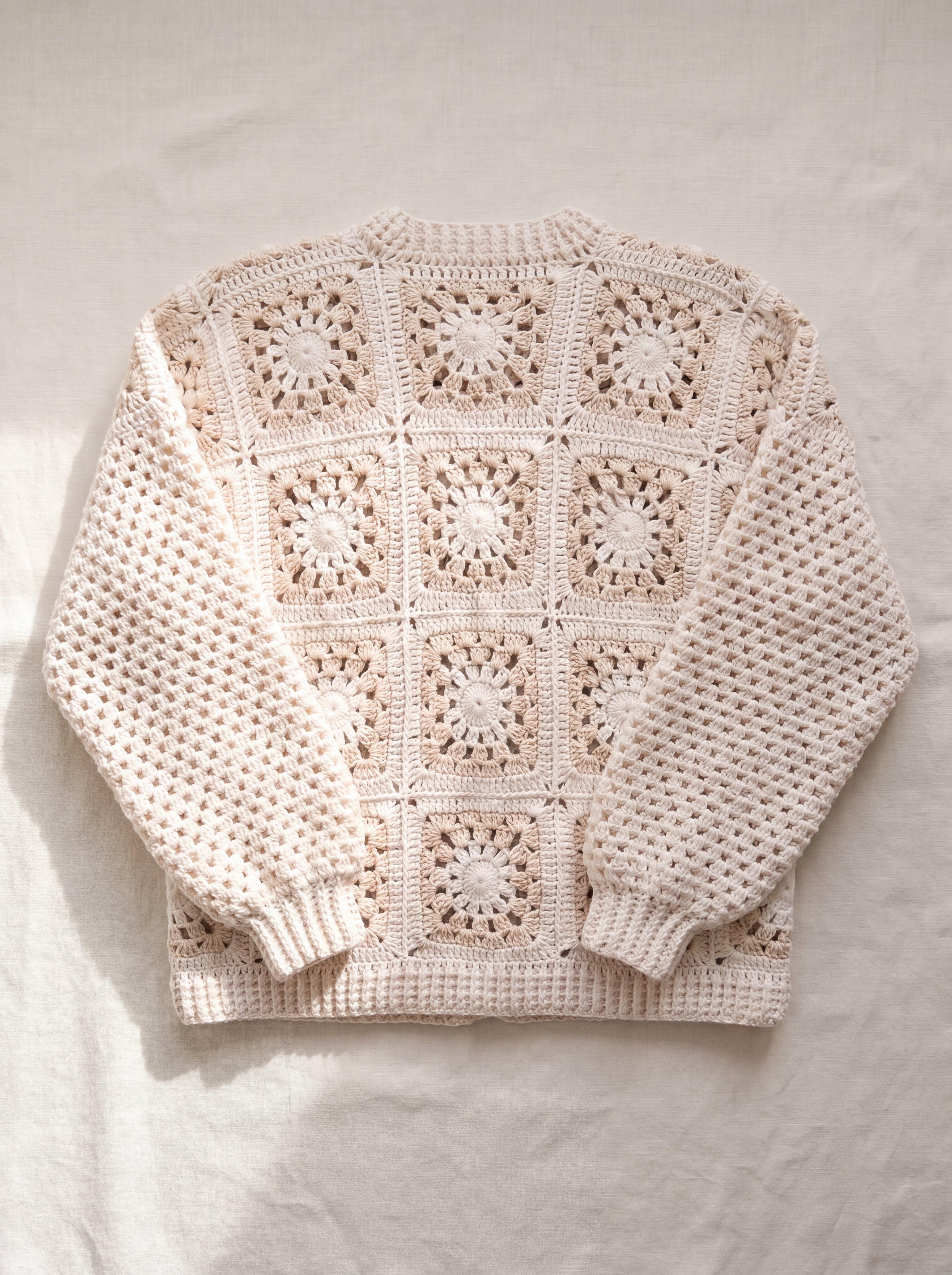 Handmade organic cotton cardigan by Ana Chic