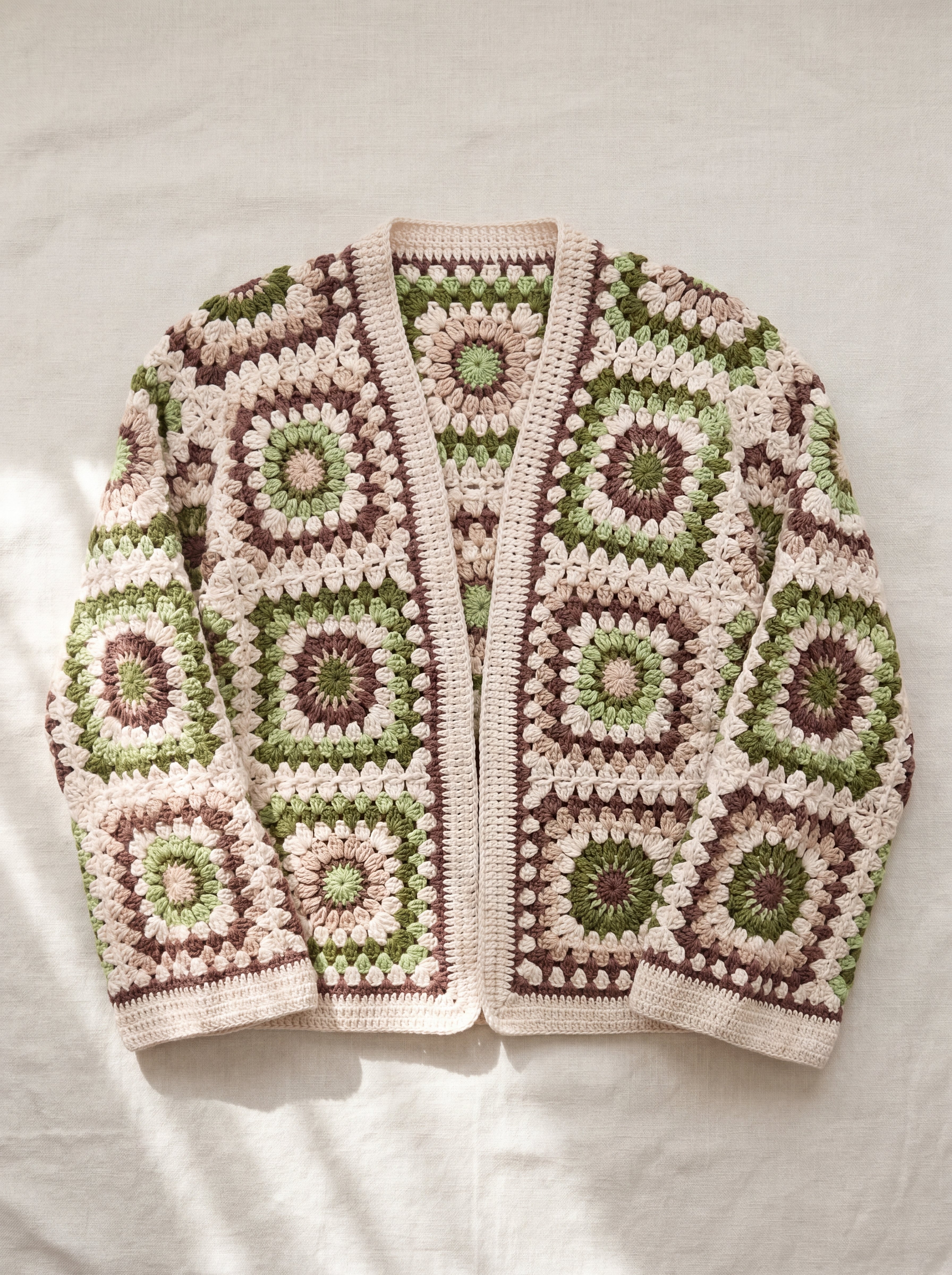 Handmade organic cotton cardigan by Ana Chic