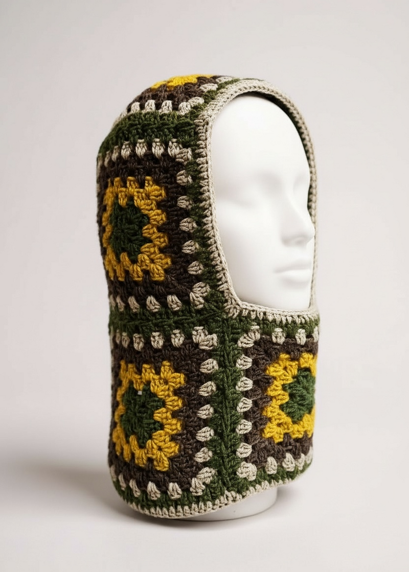 Balaclava — handmade organic cotton crochet balaclava by Ana Chic