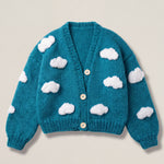 Handmade chunky wool knitted cardigan by Ana Chic