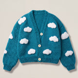 Handmade chunky wool knitted cardigan by Ana Chic