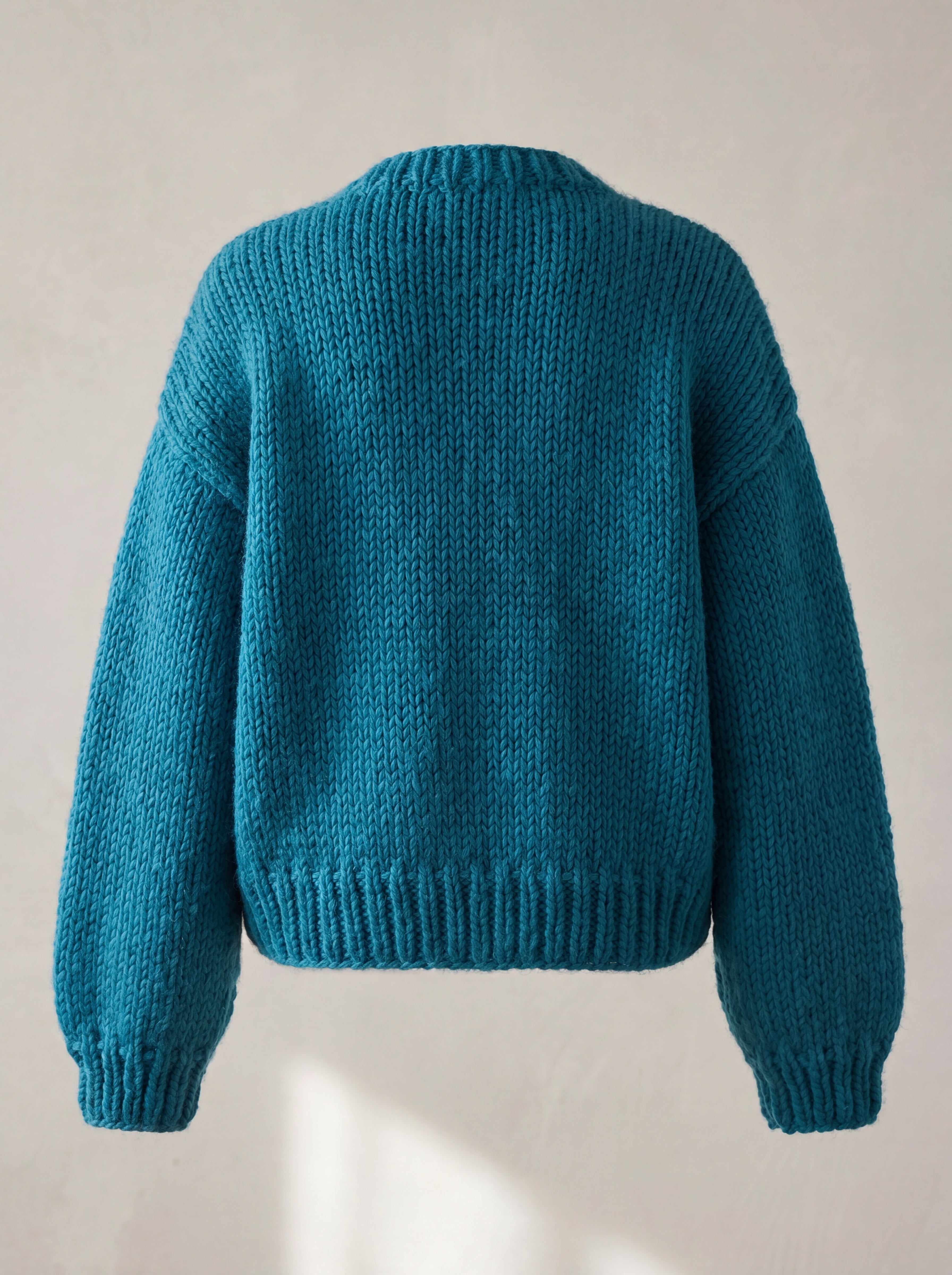 Handmade chunky wool knitted cardigan by Ana Chic