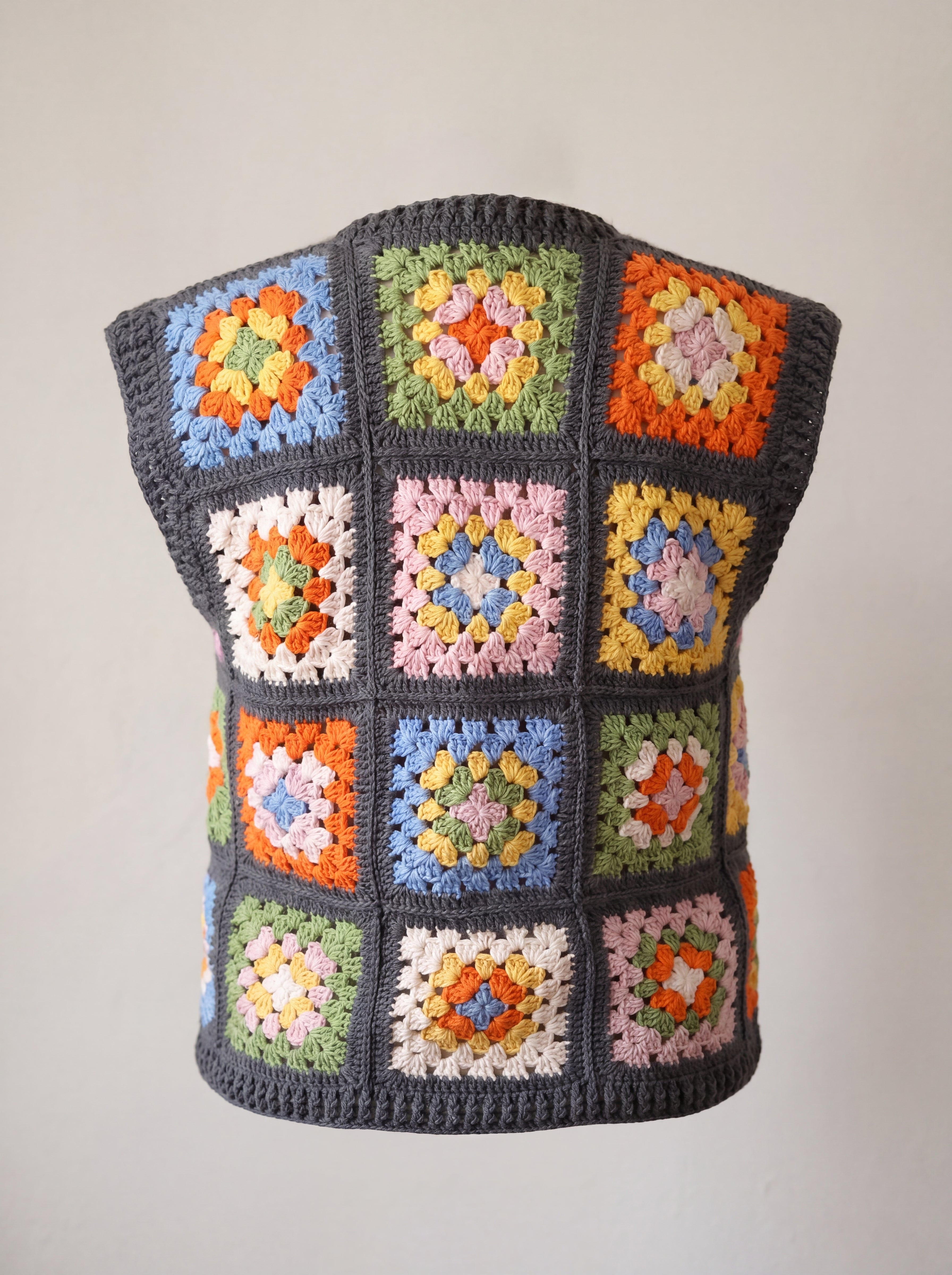 Handmade organic cotton vest by Ana Chic