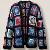 Handmade organic cotton crochet cardigan by Ana Chic