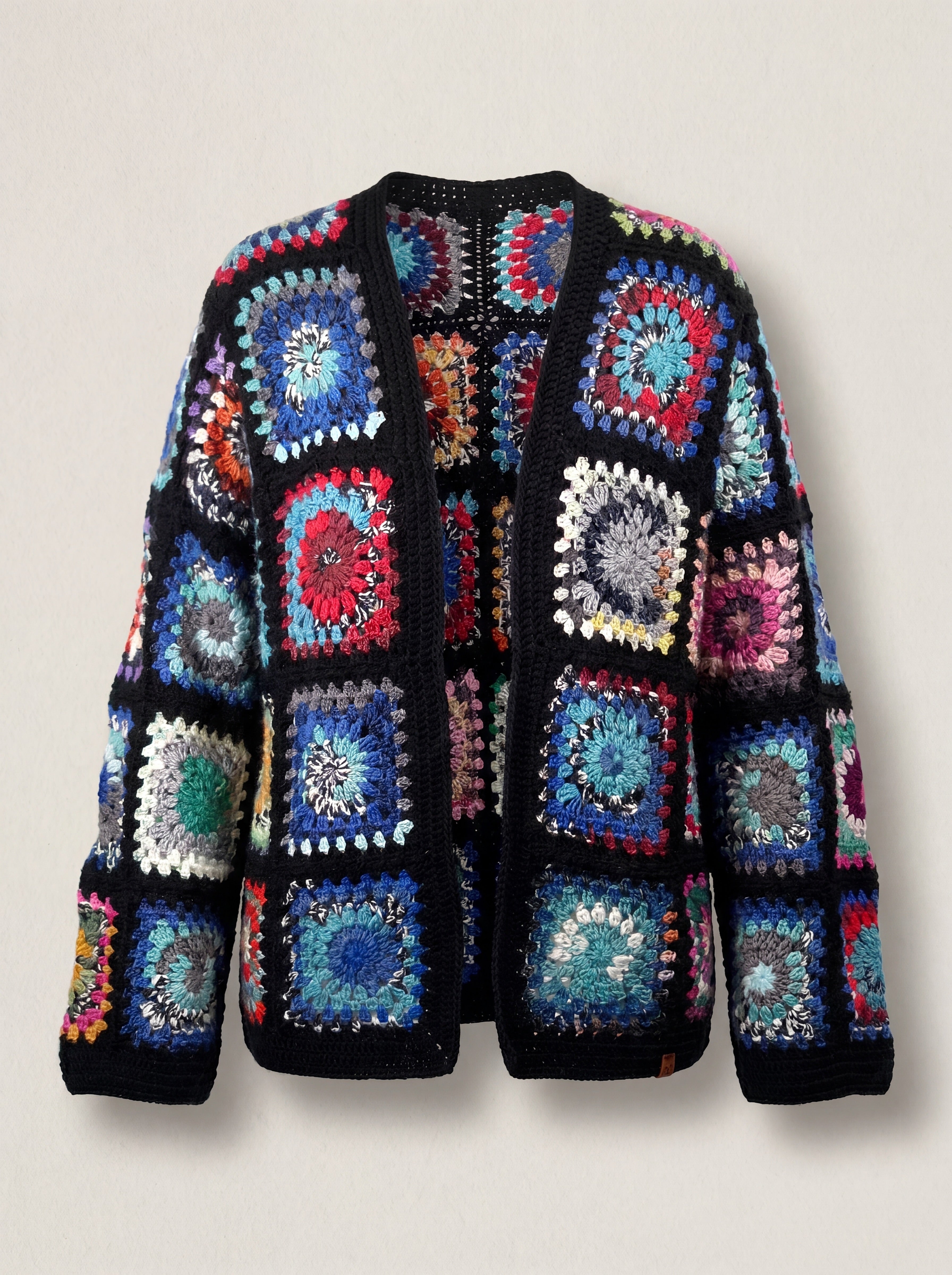 Handmade organic cotton crochet cardigan by Ana Chic