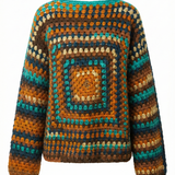 Teal – Chunky Wool Crochet Jumper — handmade chunky wool crochet jumper by Ana Chic