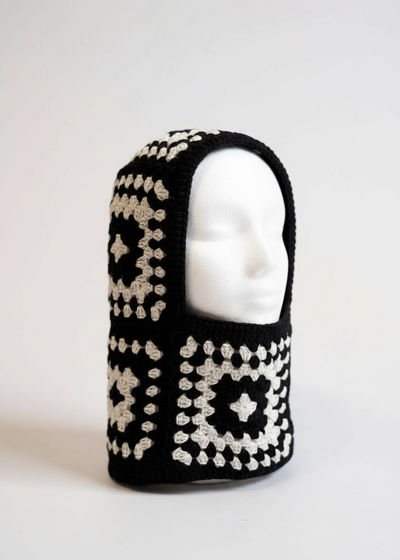 Balaclava — handmade organic cotton crochet balaclava by Ana Chic