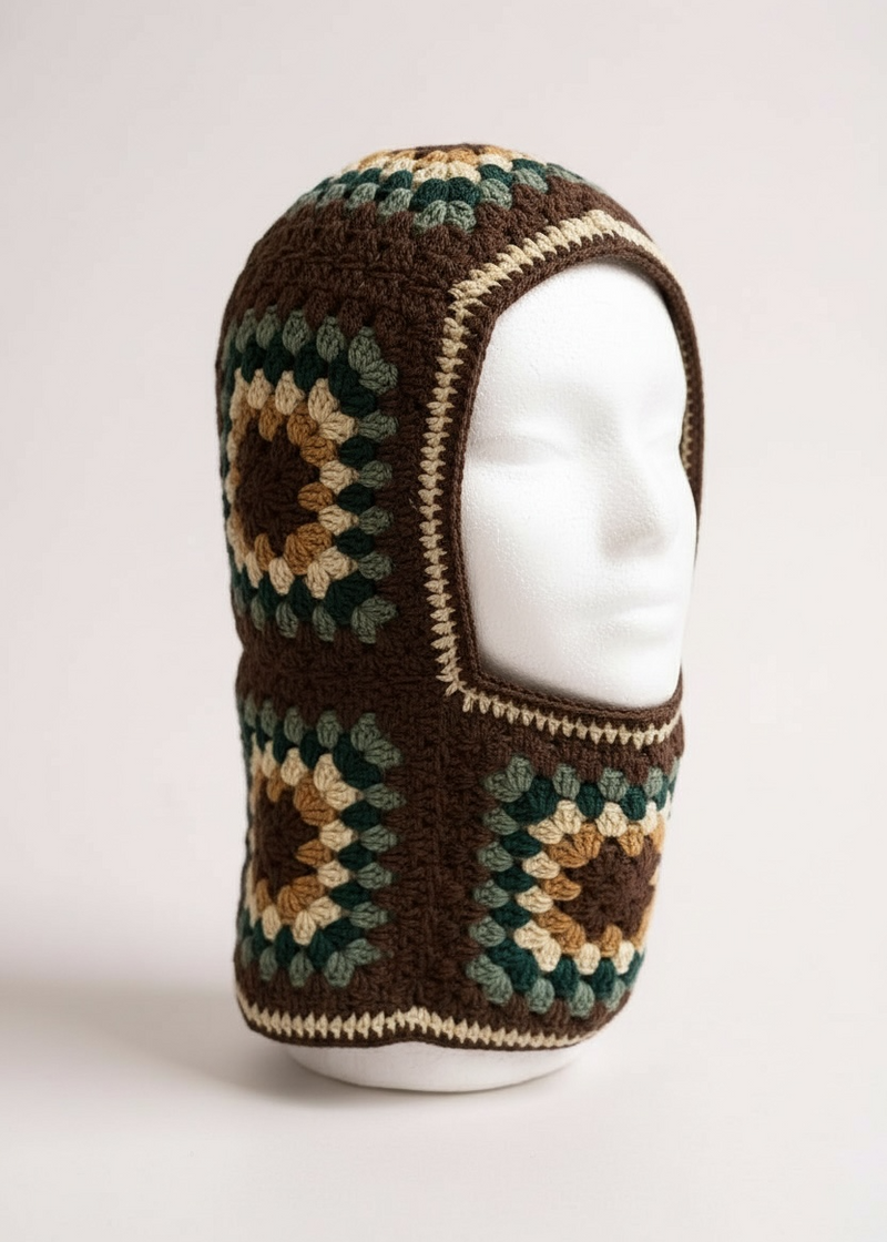Balaclava — handmade organic cotton crochet balaclava by Ana Chic