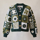 Handmade organic cotton crochet cardigan by Ana Chic