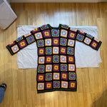 Handmade  by Ana Chic - Long black granny cardigan