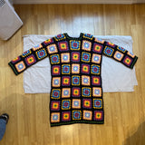 Long black granny cardigan