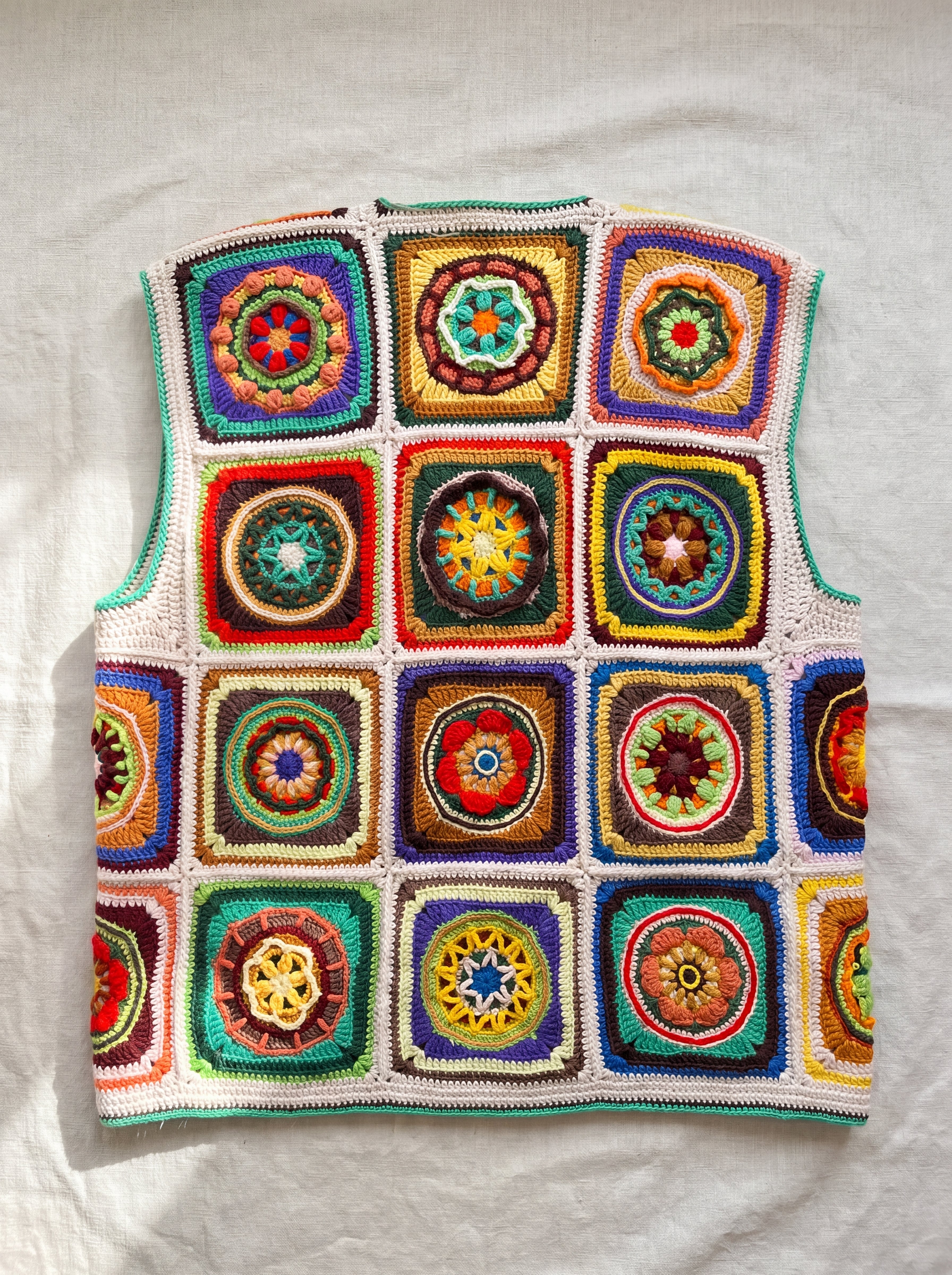 Handmade organic cotton vest by Ana Chic