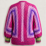 Handmade organic cotton crochet cardigan by Ana Chic