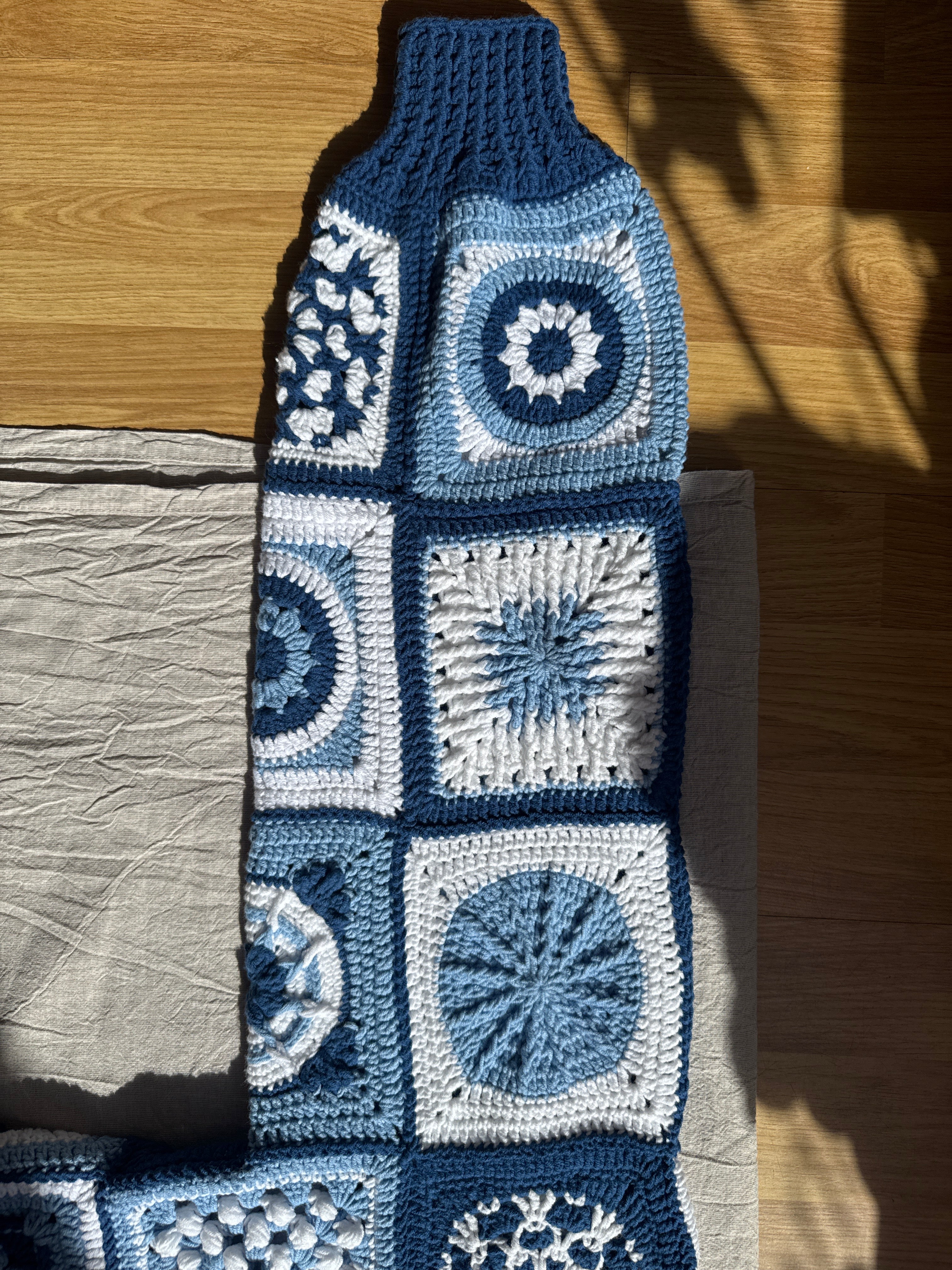 Handmade  by Ana Chic - Blue ethnic long