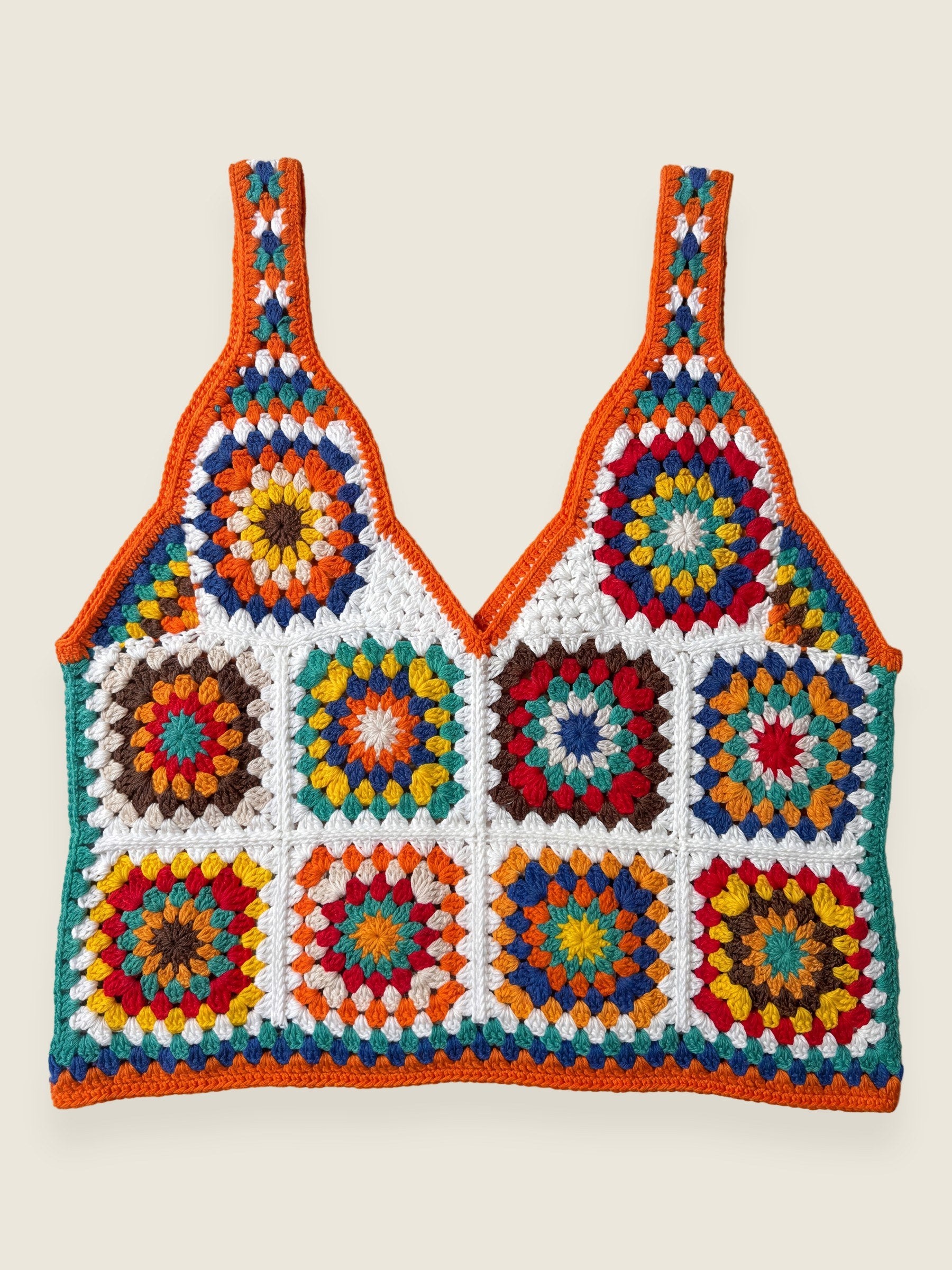 Handmade organic cotton crochet top by Ana Chic