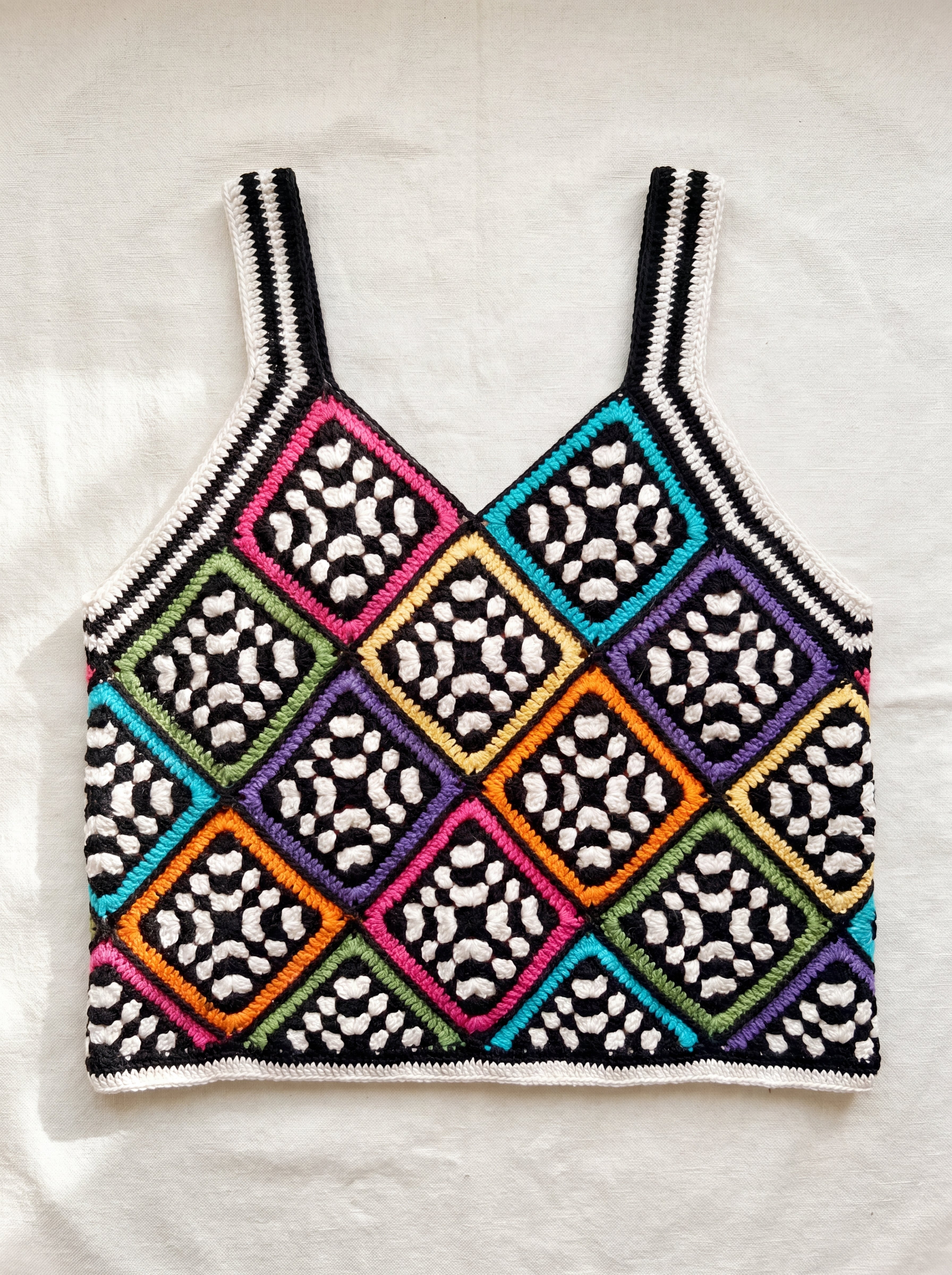 Handmade organic cotton vest by Ana Chic