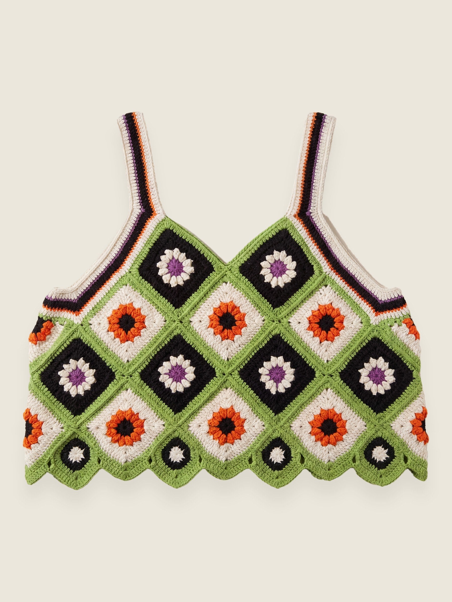 Handmade organic cotton crochet top by Ana Chic