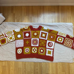 Handmade Cardigan by Ana Chic - Leyla mandala cardigan orange