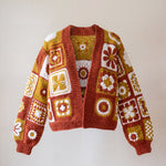 Handmade organic cotton crochet cardigan by Ana Chic