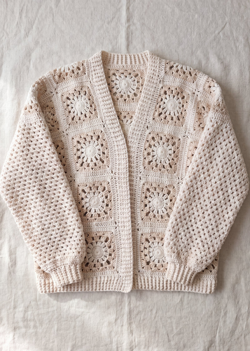Handmade organic cotton cardigan by Ana Chic