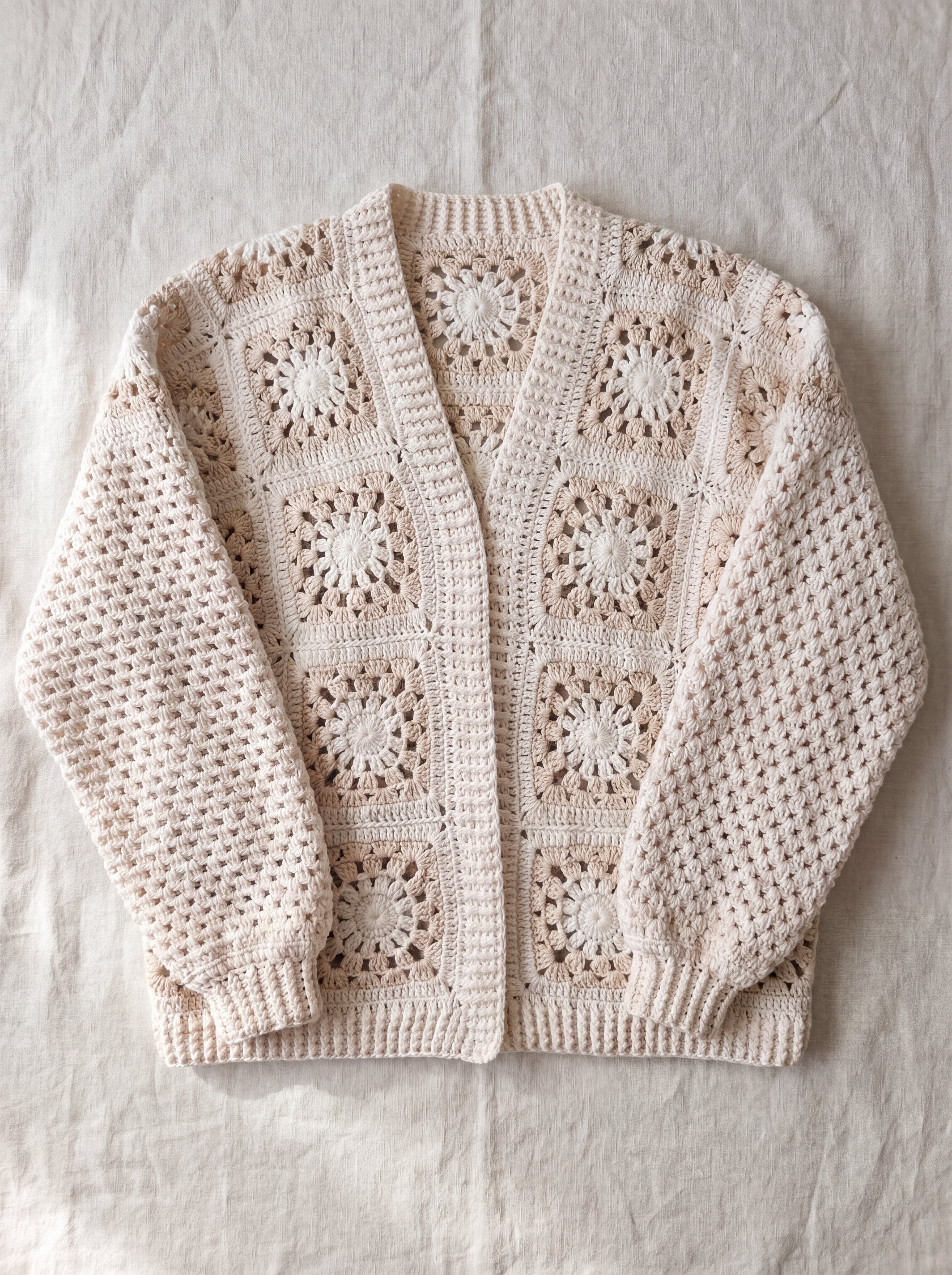 Handmade organic cotton cardigan by Ana Chic