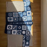 Blue ethnic long