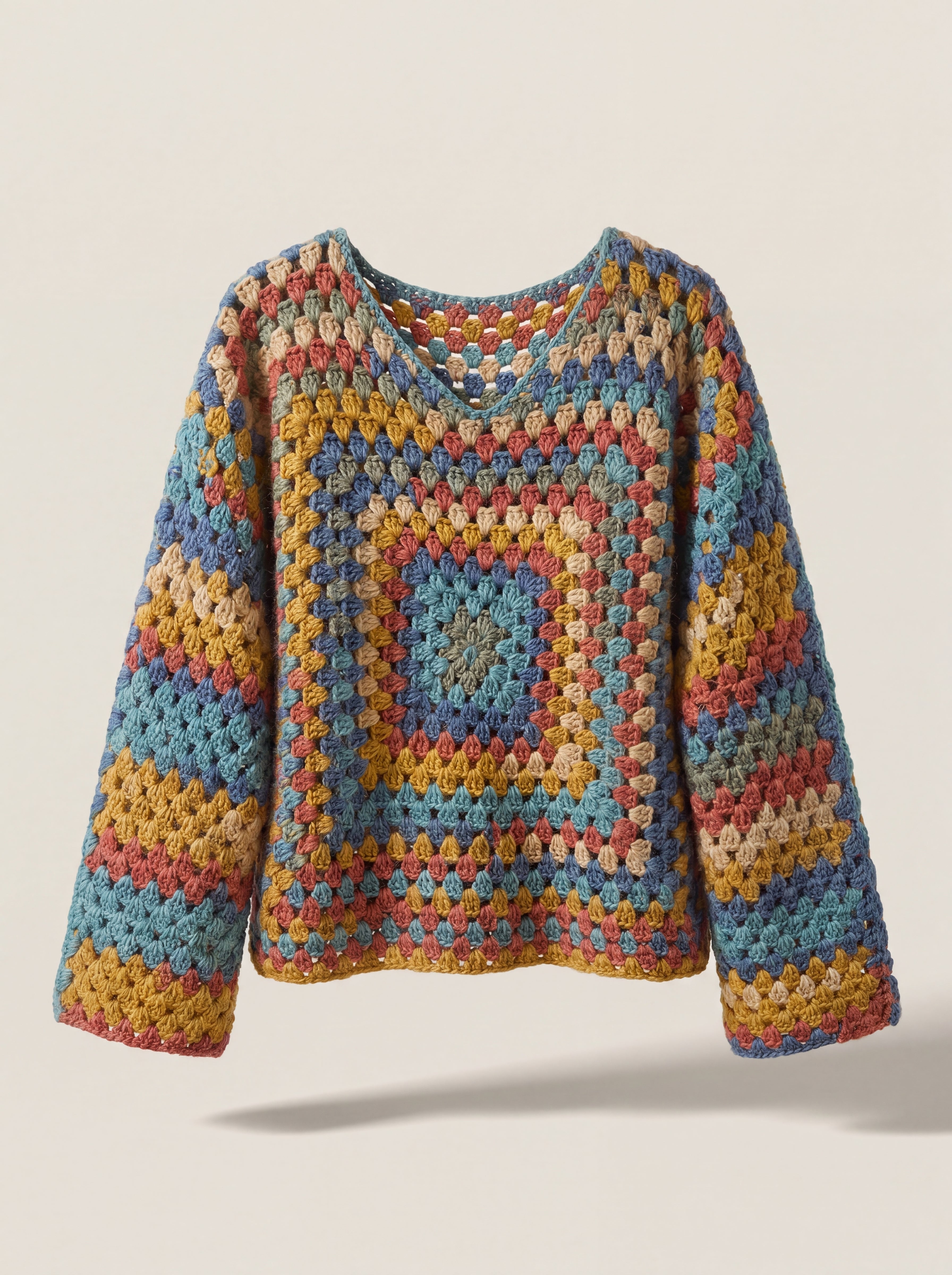 pos 7 · coastal-chunky-wool-crochet-jumper (Jumper) · FRONT · NBP 4K v7 grey ghost