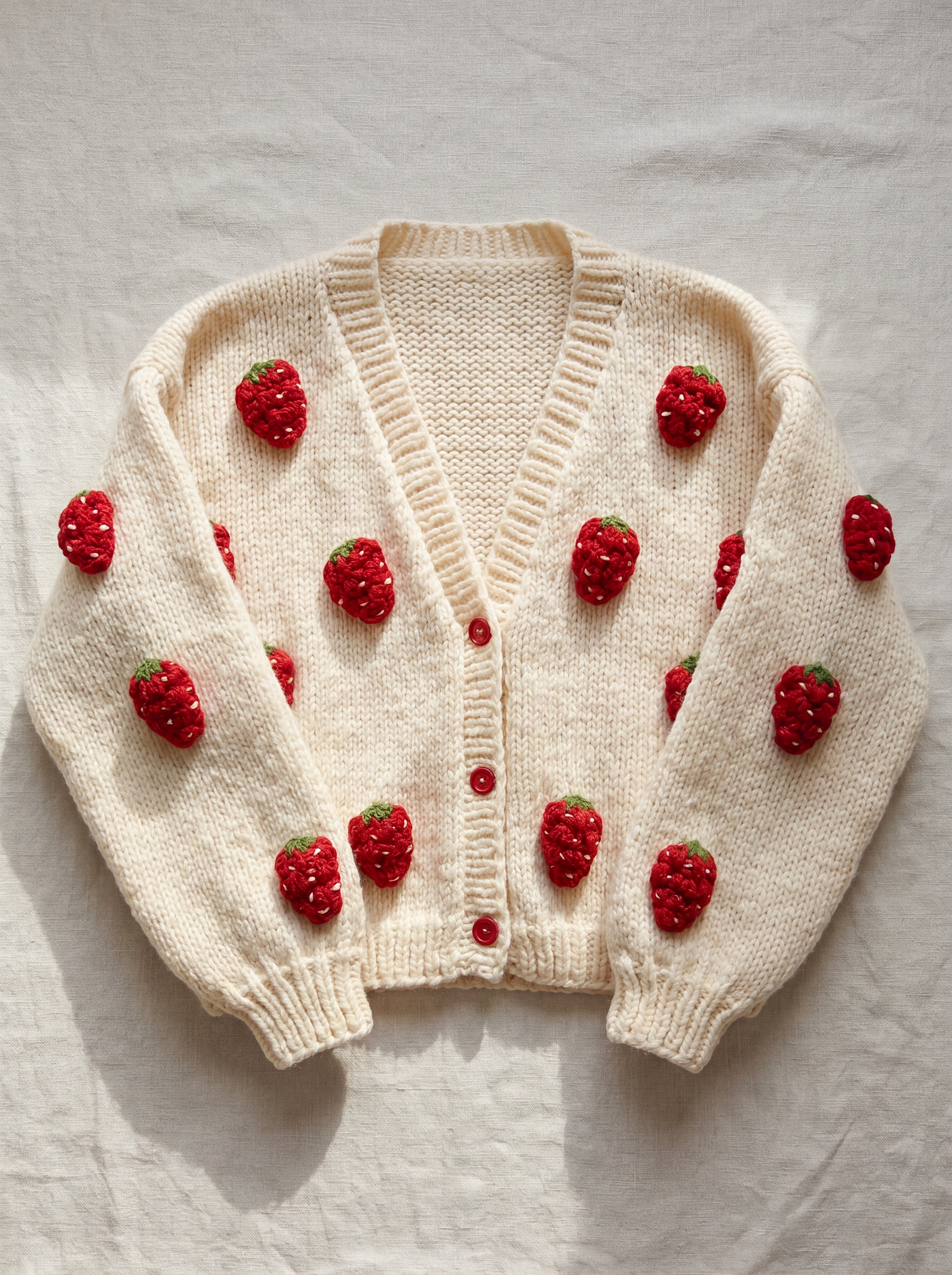 Handmade organic cotton cardigan by Ana Chic