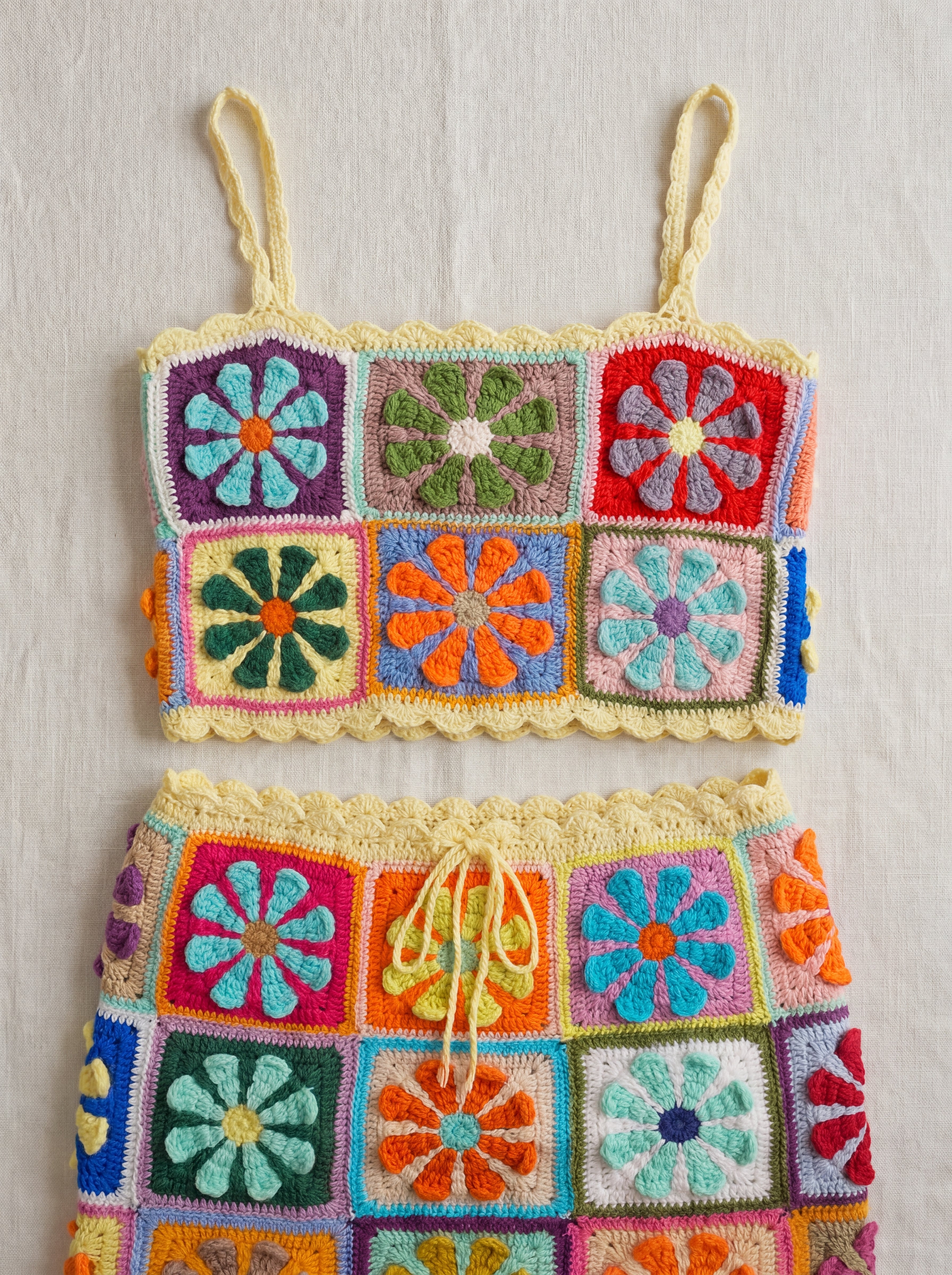 Handmade organic cotton set by Ana Chic
