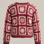 Handmade organic cotton crochet cardigan by Ana Chic