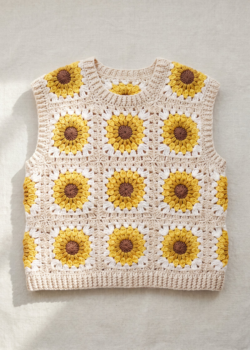 Handmade organic cotton vest by Ana Chic