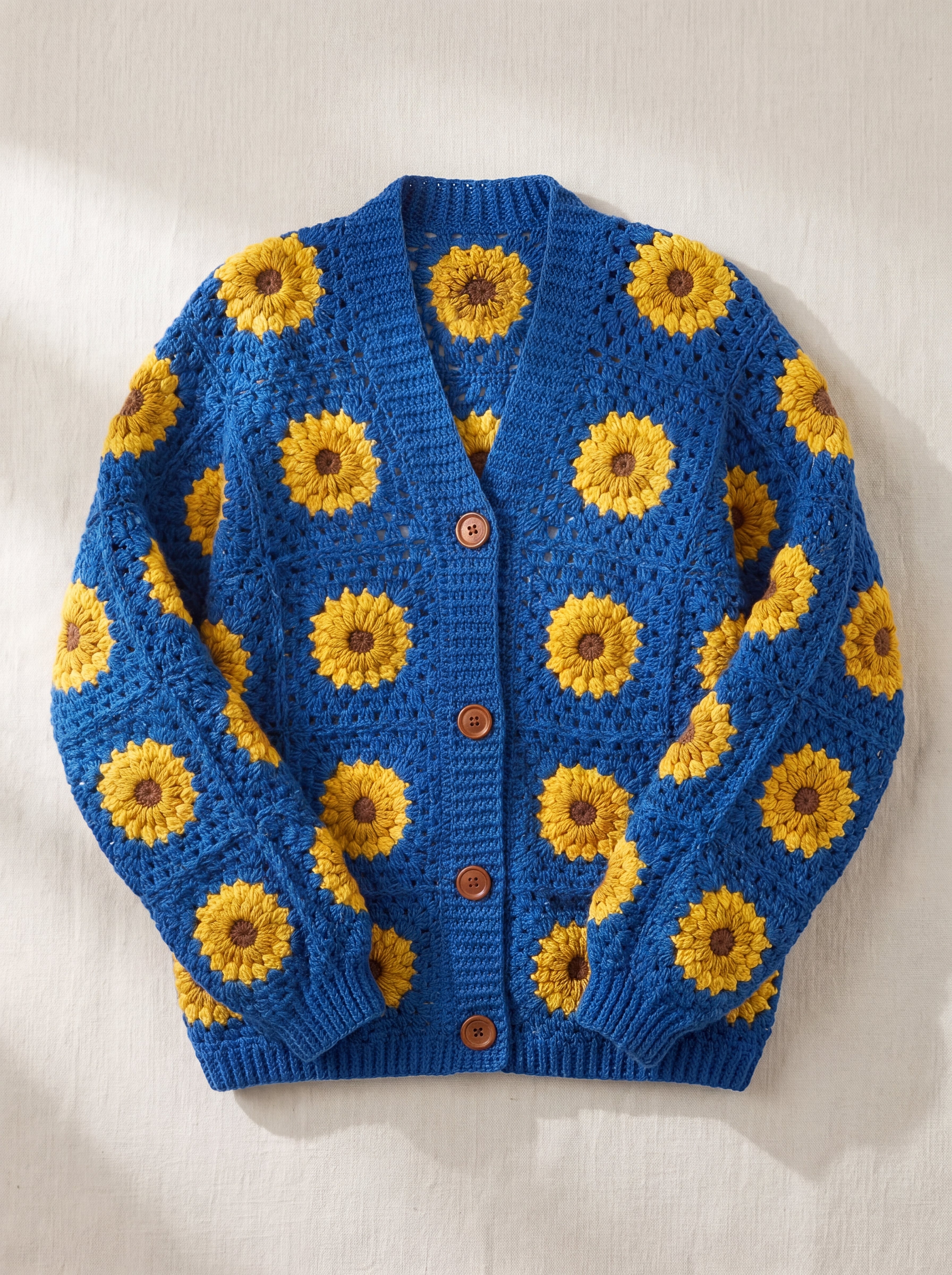 Handmade organic cotton cardigan by Ana Chic
