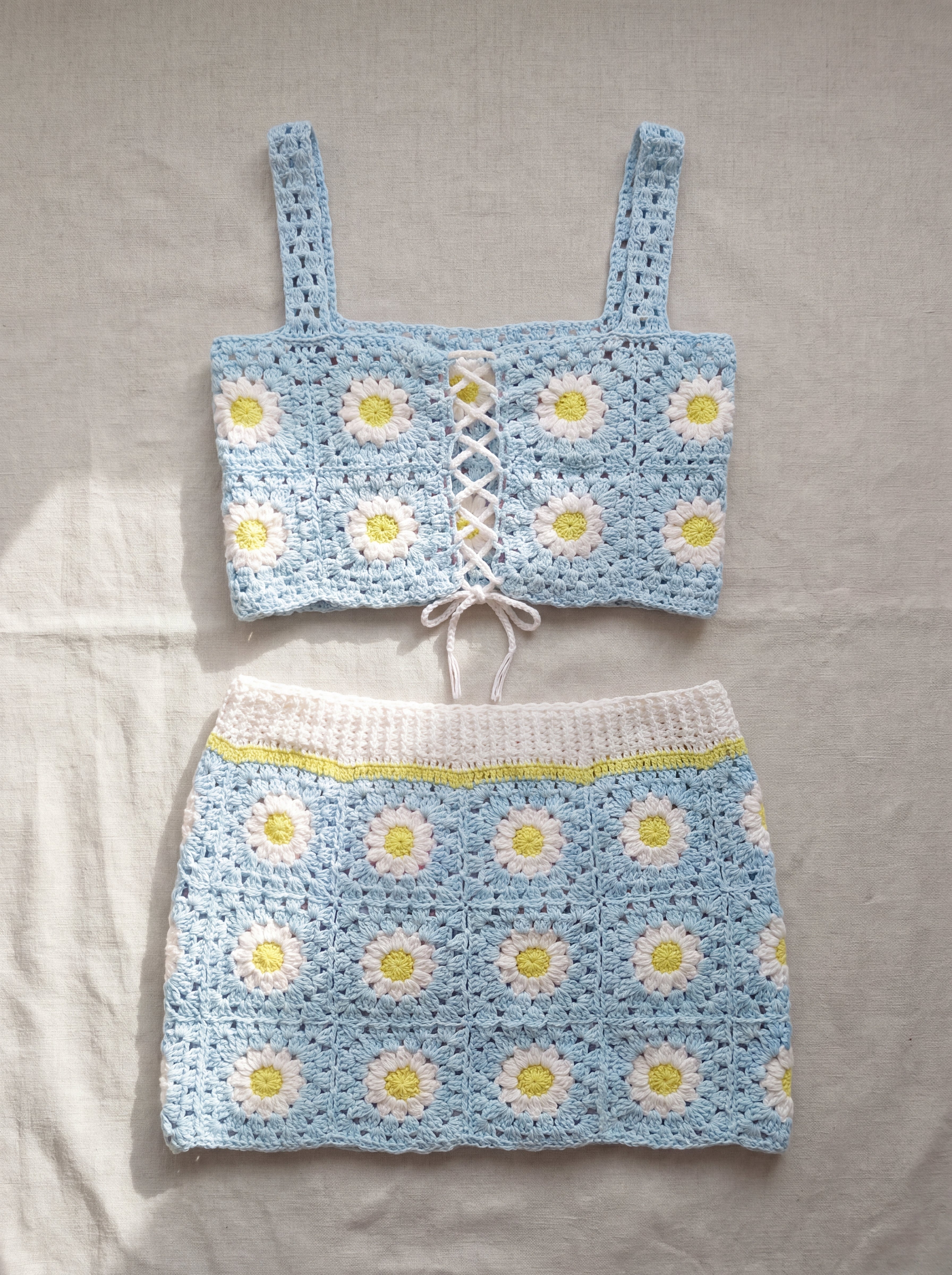 Handmade organic cotton set by Ana Chic